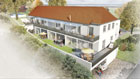 3D-Visualisierung Neubau Mehrfamilienhaus in Gerzen, Bayern, - Visualisierung Modelldigital Lübeck 